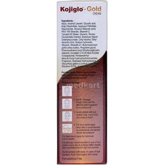kojiglo gold cream 20 gm